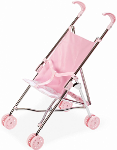 Коляска-трость складная для кукол из серии Valentina, металлический каркас, эко-кожа, текстиль (Arias, Т13753)